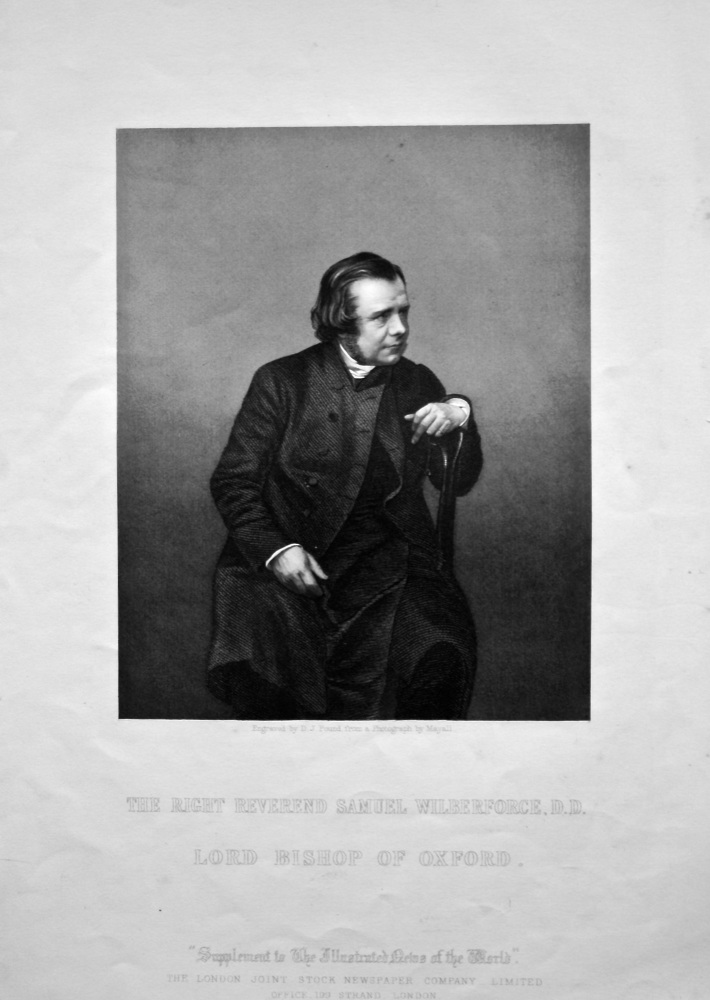 The Right Reverend Samuel Wilberforce, D.D. Lord Bishop of Oxford.  1858c.