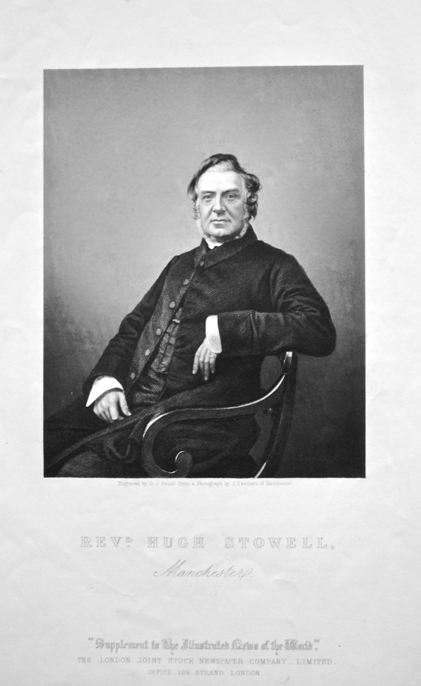 Rev'd. Hugh Stowell, Manchester. 1858c.