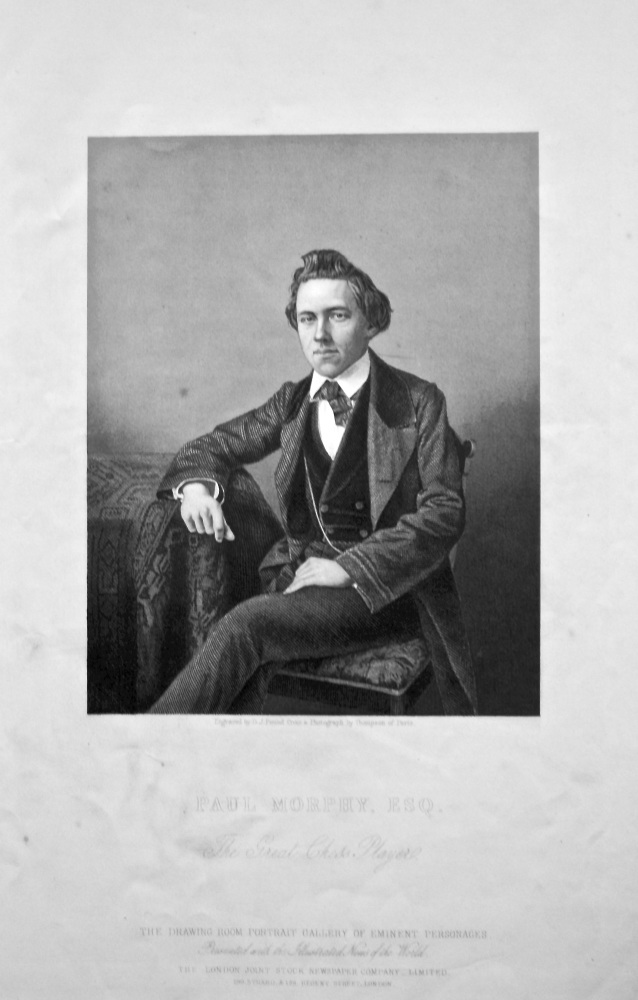 Paul Morphy, Esq.  The Great Chess Player. 1858c.