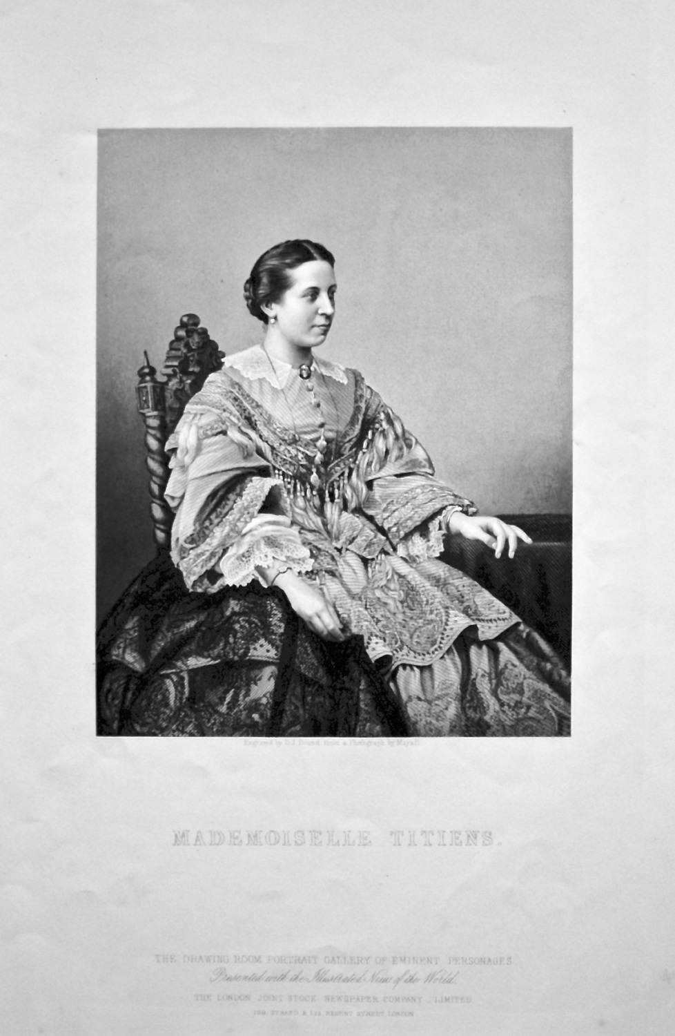 Mademoiselle Titiens.  1858c.