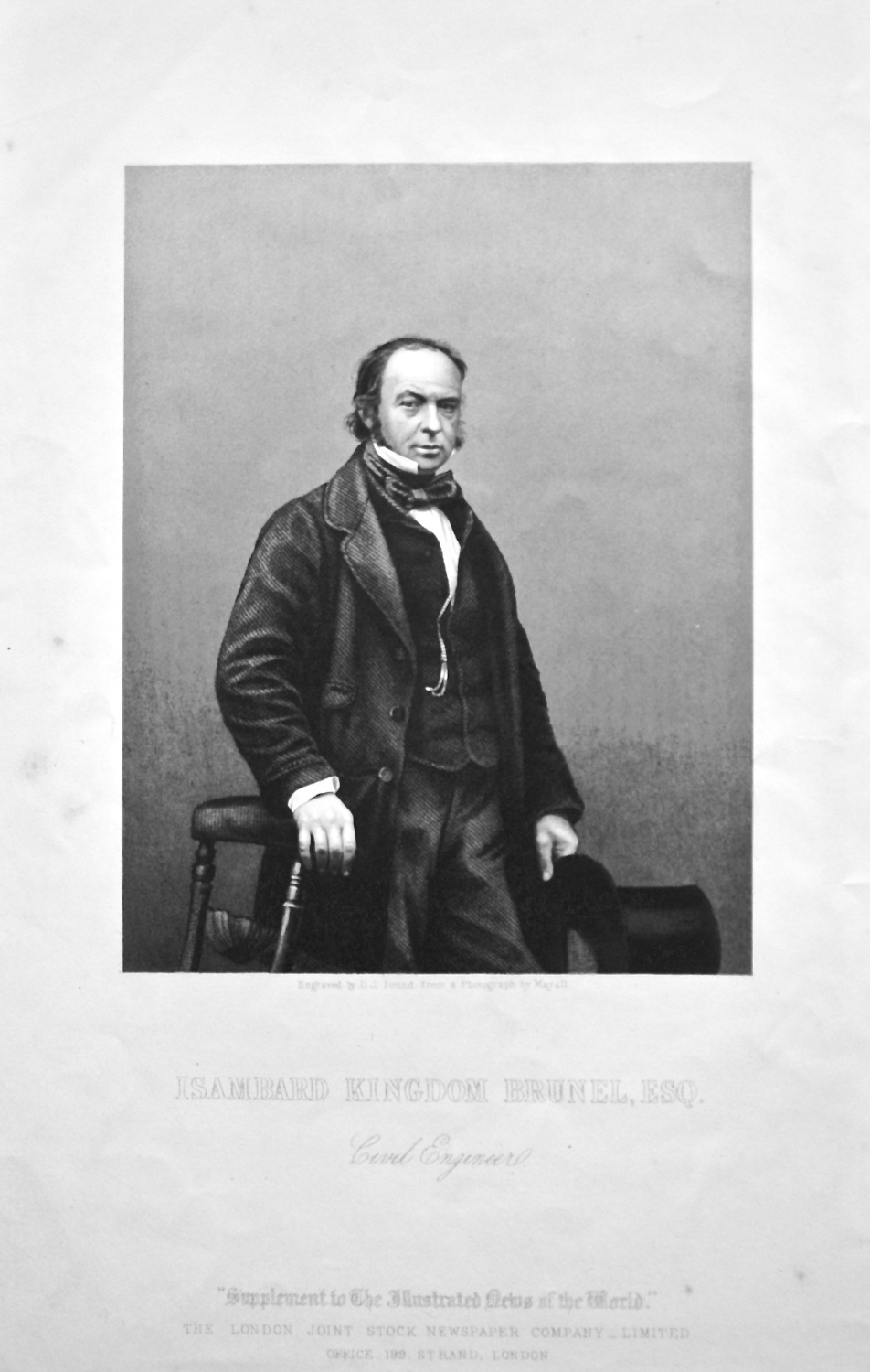 Isambard Kingdom Brunel, Esq. Civil Engineer.  1858c.
