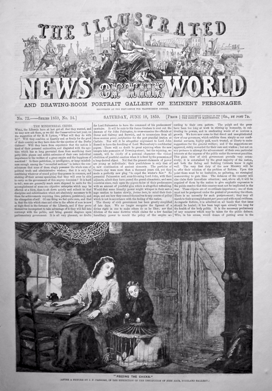 The Illustrated News of the World. June 18th, 1858.