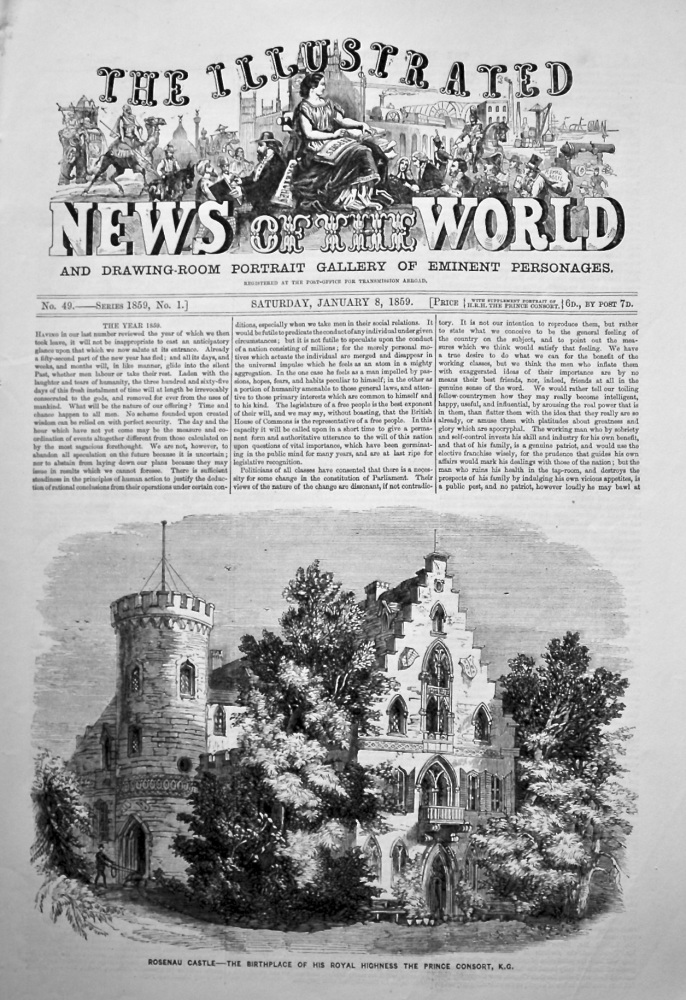 The Illustrated News of the World. January 8th, 1859.