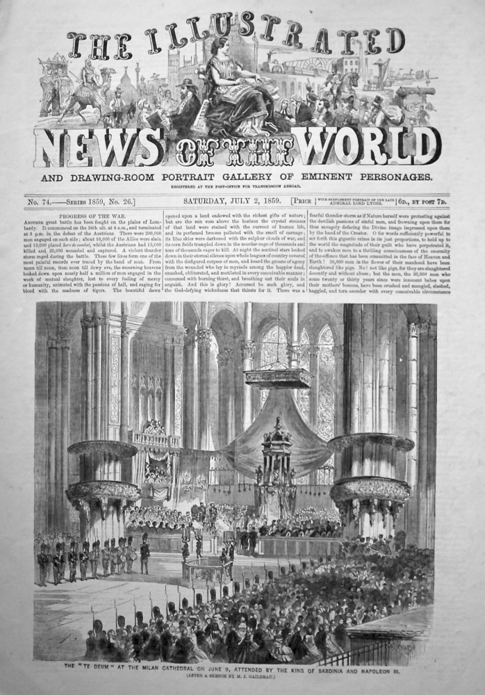 The Illustrated News of the World. July 2nd, 1859.