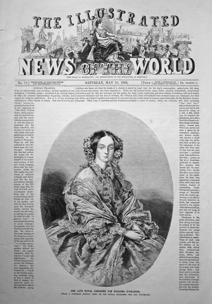 The Illustrated News of the World. May 29th, 1858.