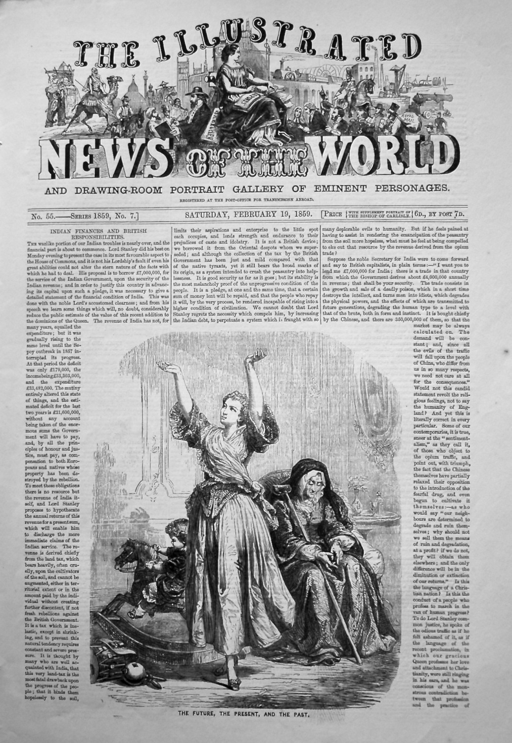 The Illustrated News of the World, February 19th, 1859.