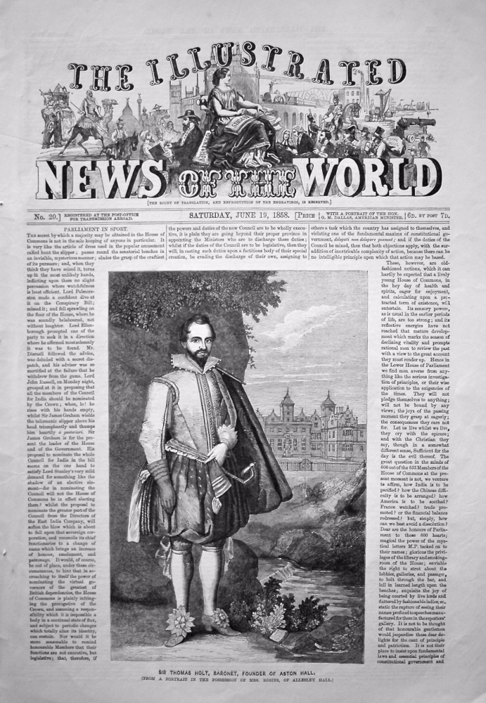 The Illustrated News of the World, June 19th, 1858.