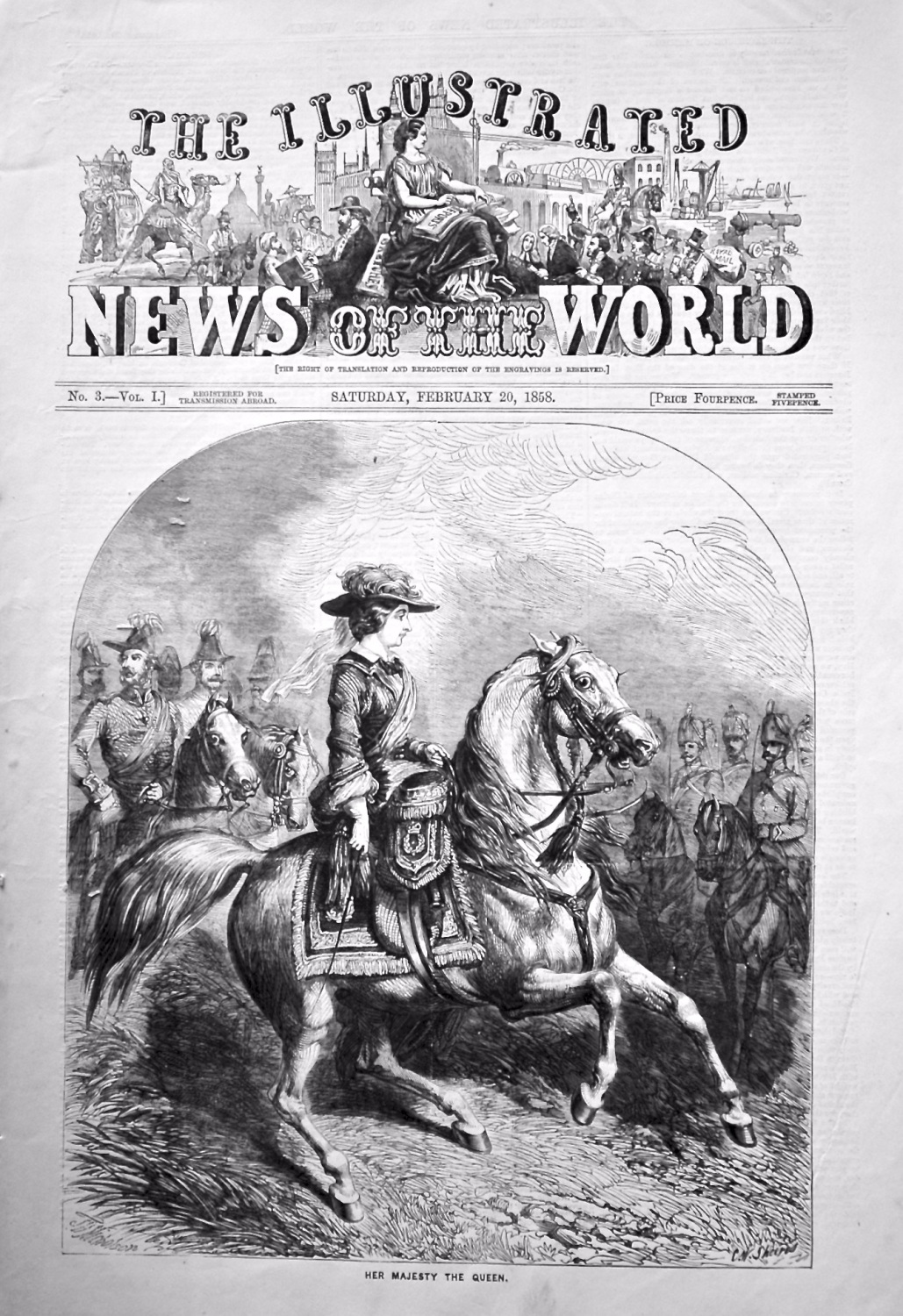 The Illustrated News of the World, February 20th, 1858.