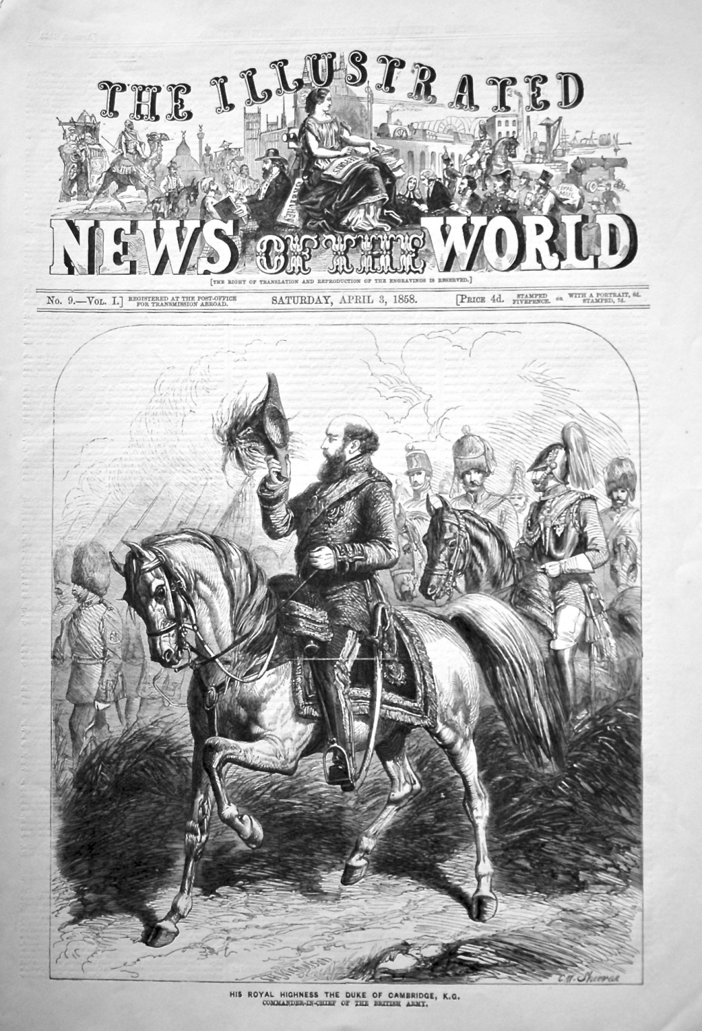 The Illustrated News of the World, April 3rd, 1858.