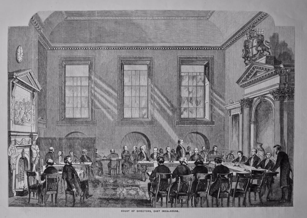 Court of Directors, East India-House. 1858.