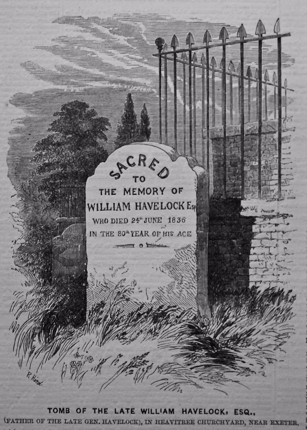 Tomb of the Late William Havelock, Esq., (Father of the Late Gen. Havelock)