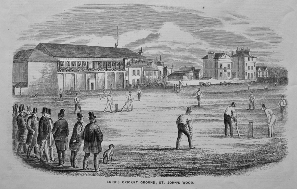 Lord's Cricket Ground, St. John's Wood. 1858.