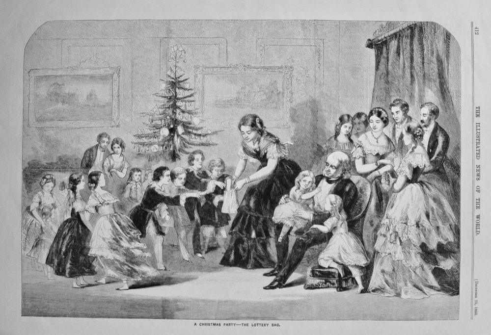 A Christmas Party - The Lottery Bag. 1858.