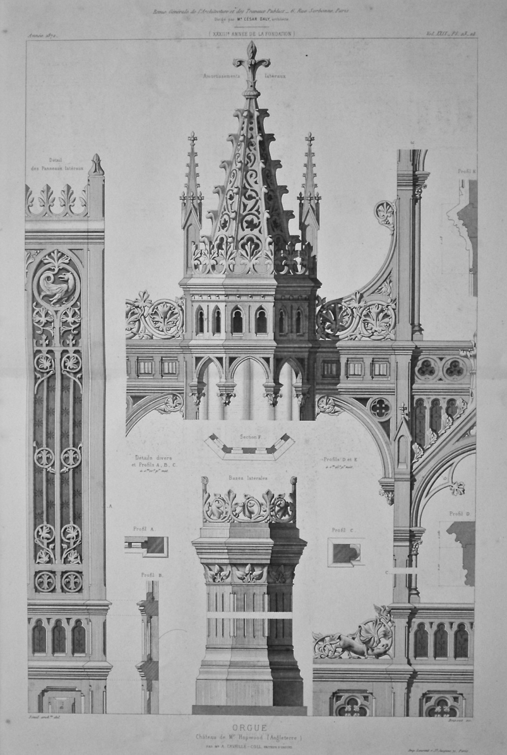 Orgue. Chateau de M. Hopwood (Angleterre). 1872