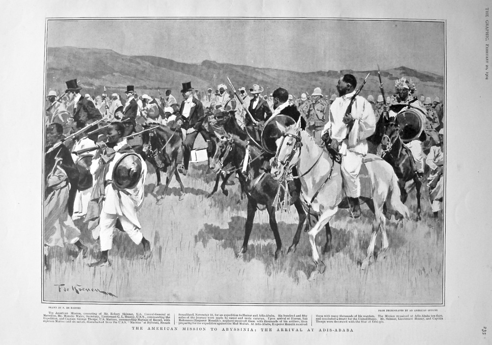 The American Mission to Abyssinia : The Arrival at Adis-Ababa. 1904.