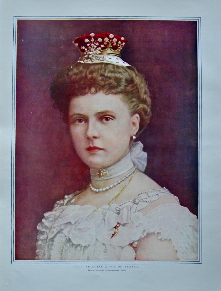H.R.H. Princess Alice of Albany. 1904.