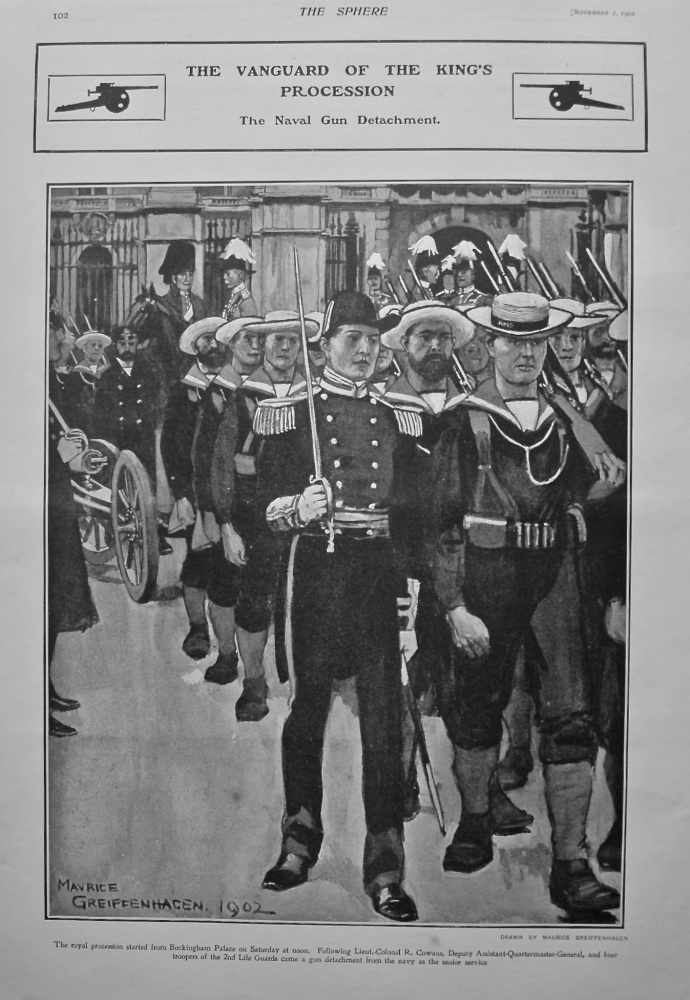 The Vanguard of the King's Procession : The Naval Gun Detachment. 1902.