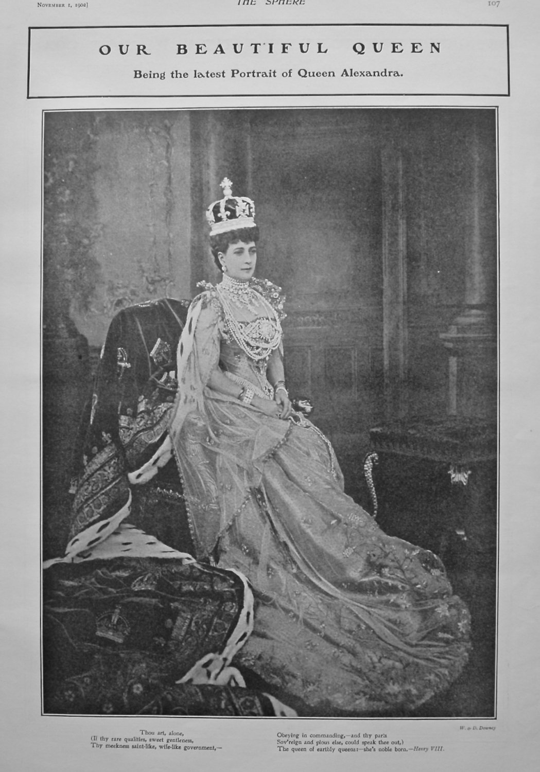 Our Beautiful Queen : Being the Latest Portrait of Queen Alexandra. 1902