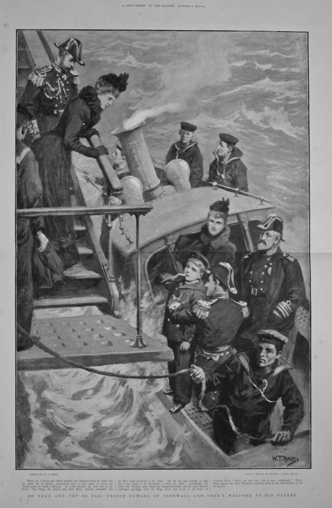 The Duke of Cornwall's Return. 1901.