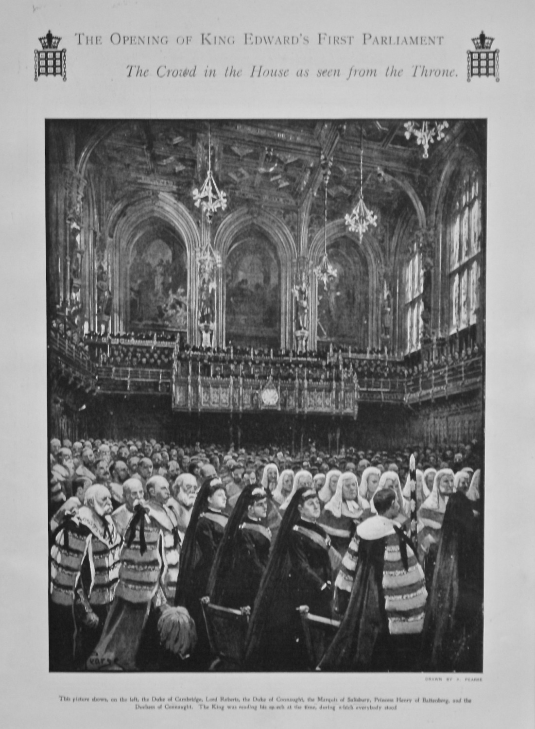 The Opening of King Edward's First Parliament : The Crowd in the House as s