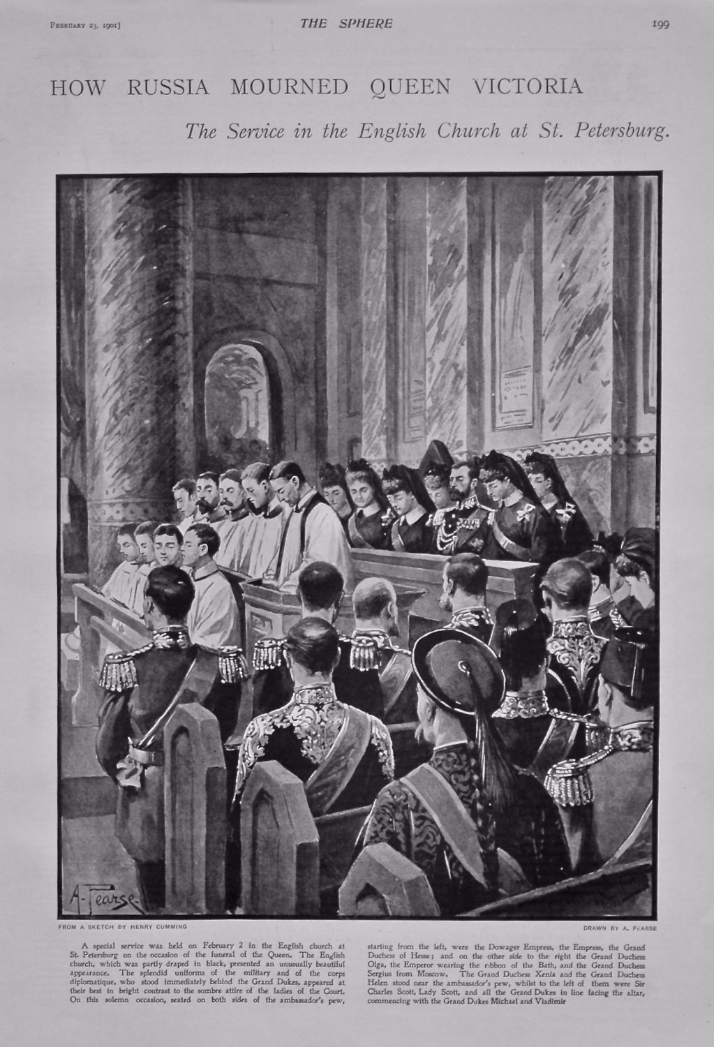How Russia Mourned Queen Victoria : The Service in the English Church at St
