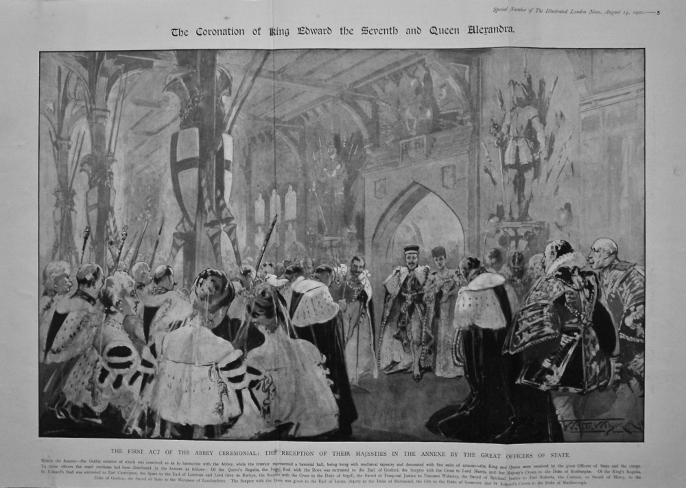 The Coronation of King Edward the Seventh and Queen Alexandra. 1902.
