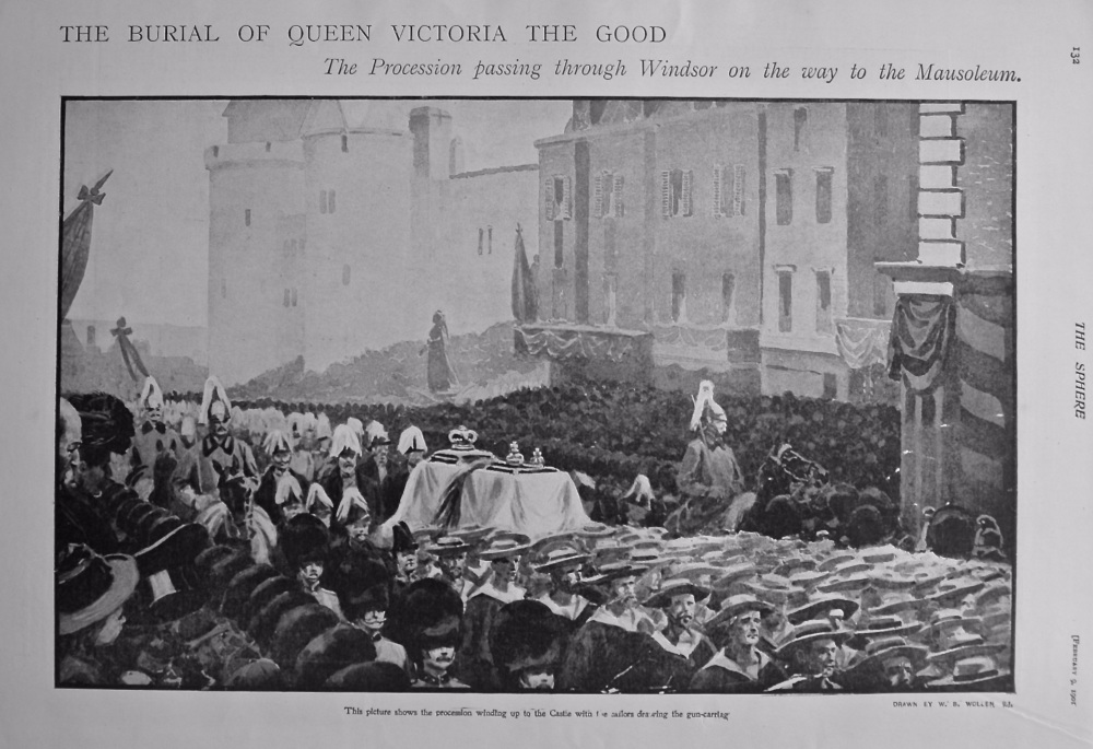 The Burial of Queen Victoria the Good. 1901.