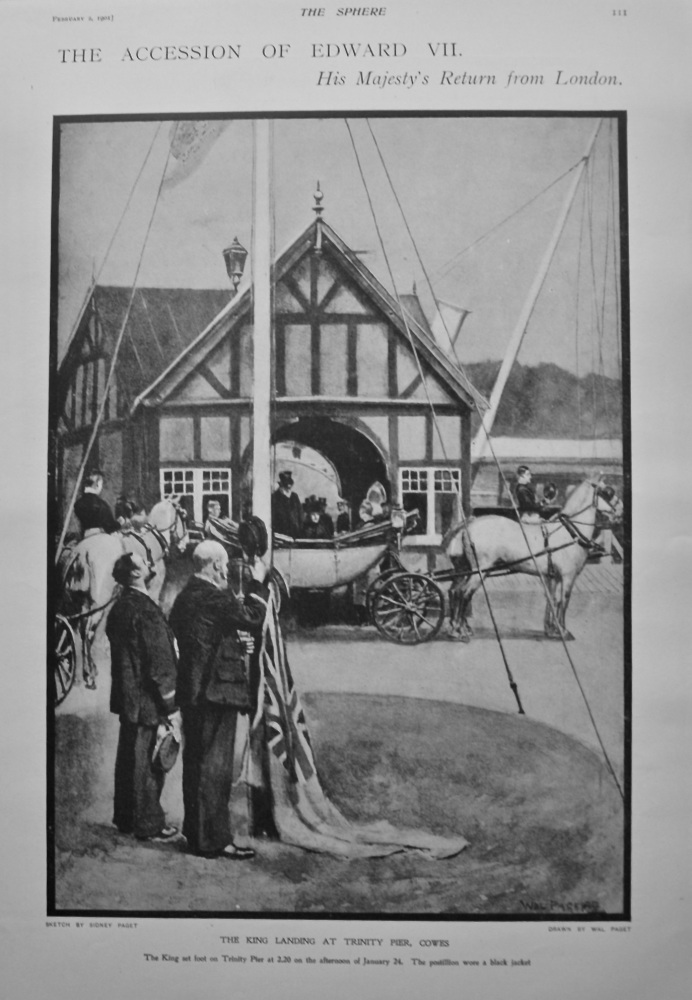 The Accession of Edward VII.  His Majesty's Return from London. 1901.