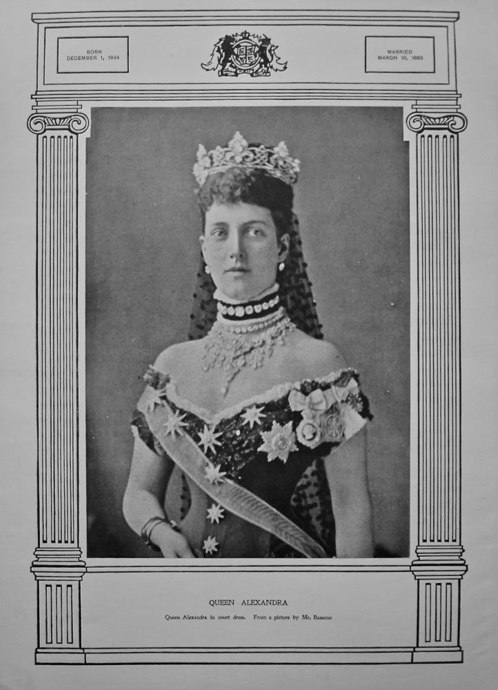 Queen Alexandra. (From a Picture by Mr. Bassano.)1901.