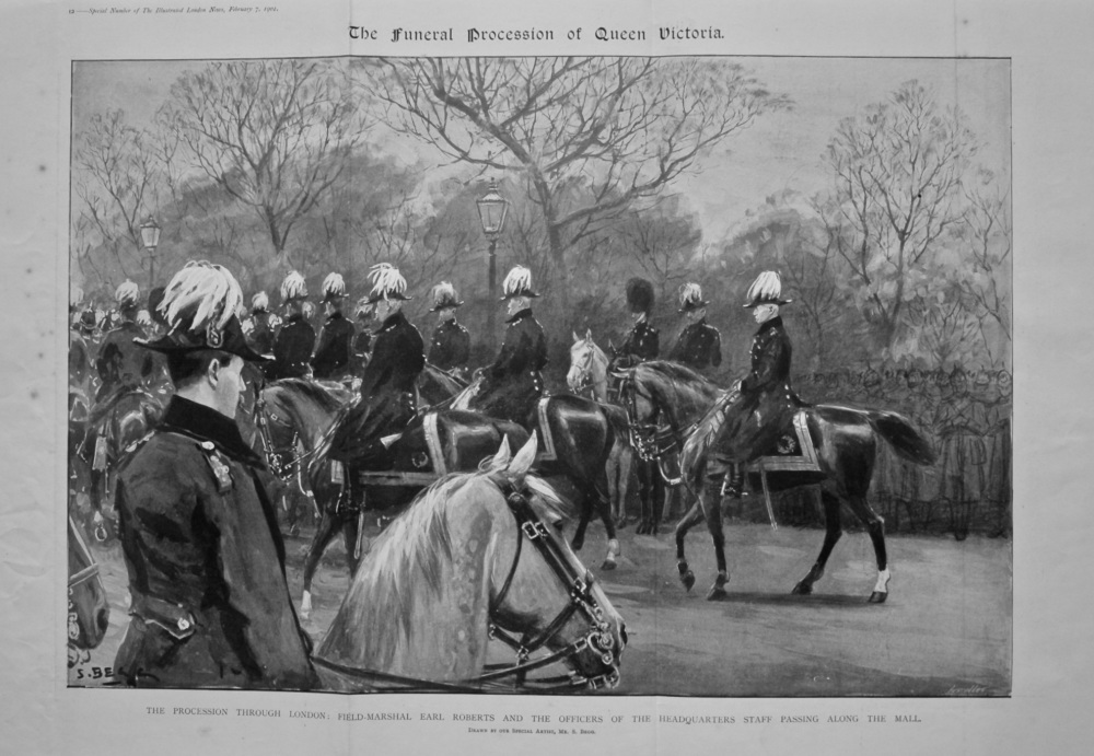 The Funeral Procession of Queen Victoria. 1901.