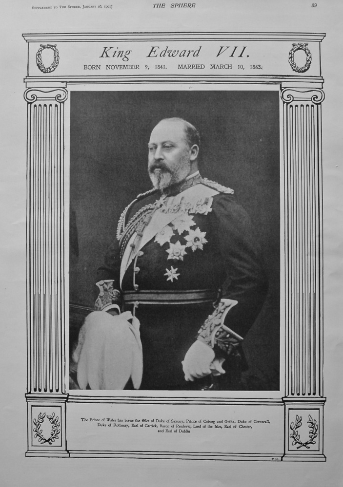 King Edward VII. (Portrait) 1901