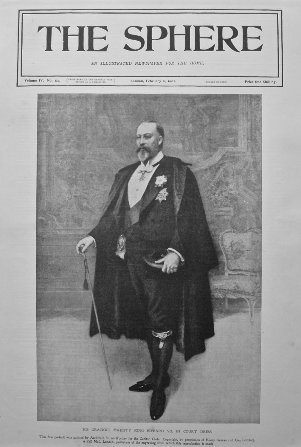 His Gracious Majesty King Edward VII. in Court Dress. 1901.
