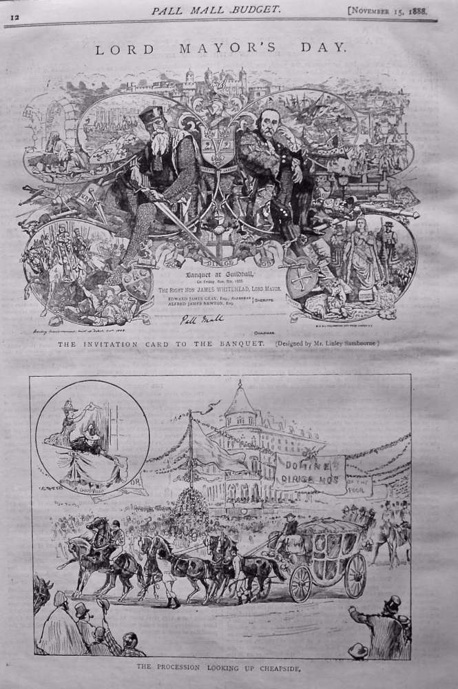 Lord Mayor's Day. (London) 1888.