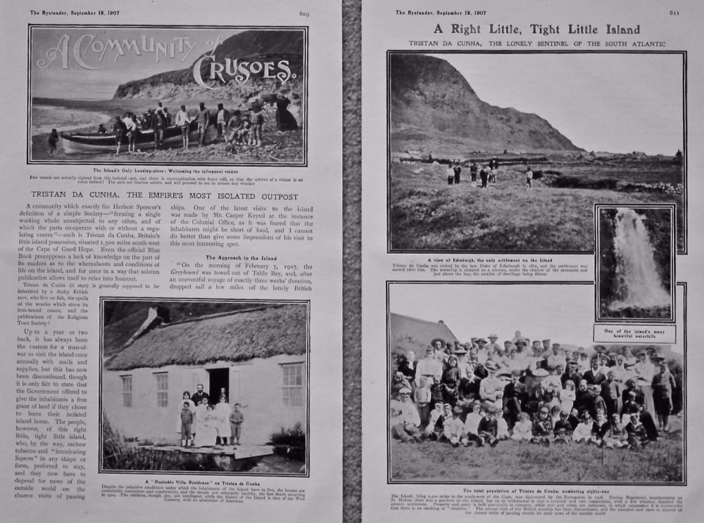 Tristan Da Cunha, the Empire's most Isolated Outpost. 1907.