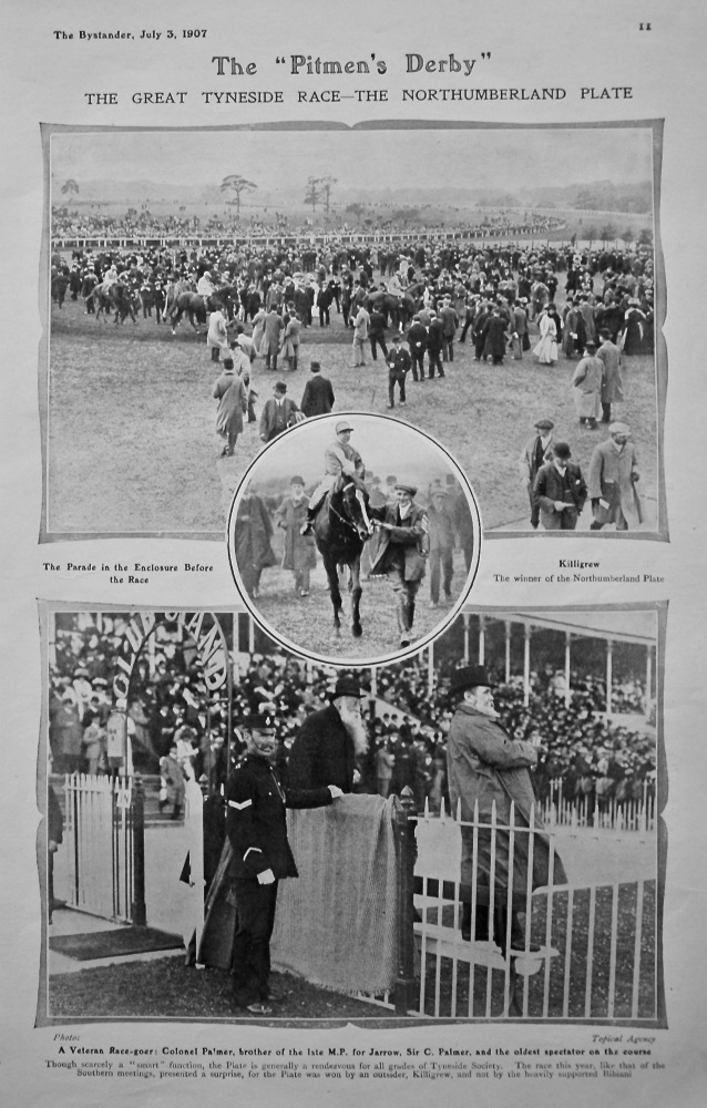 The "Pitmen's Derby" : The Great Tyneside Race-The Northumberland Plate. 1907.