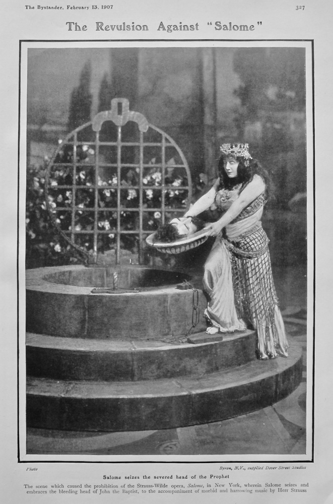 The Revulsion Against "Salome". 1907.