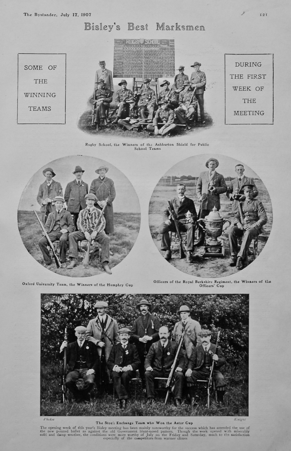 Bisley's Best Marksmen. 1907.