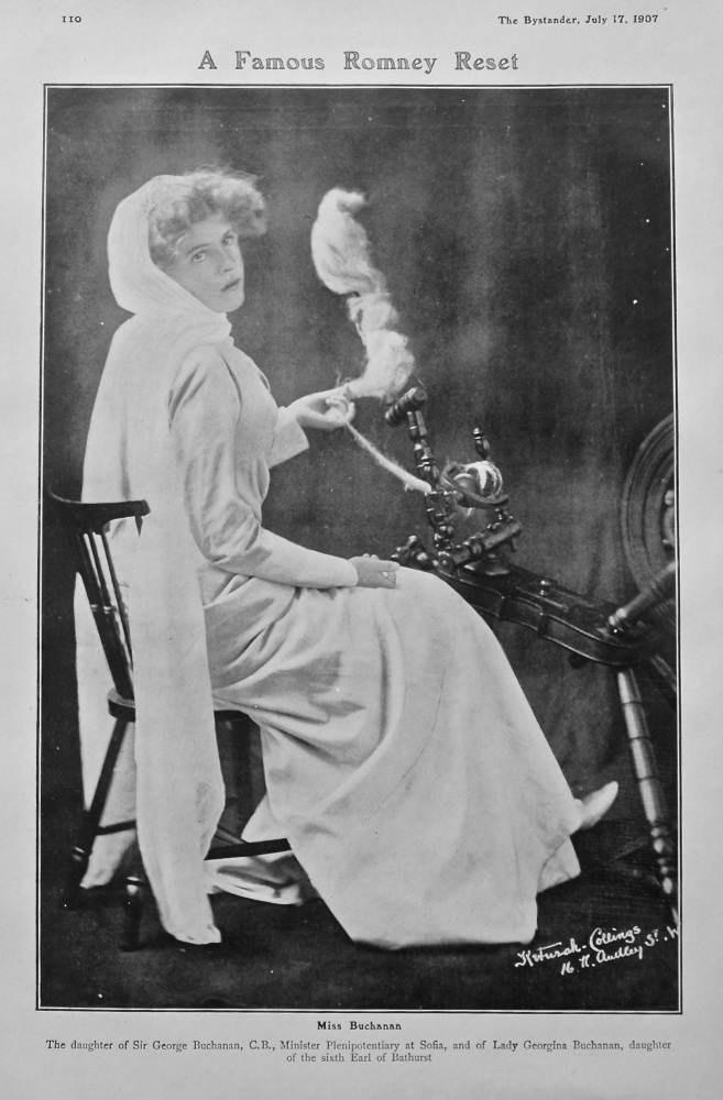 A Famous Romney Reset : Miss Buchanan. 1907