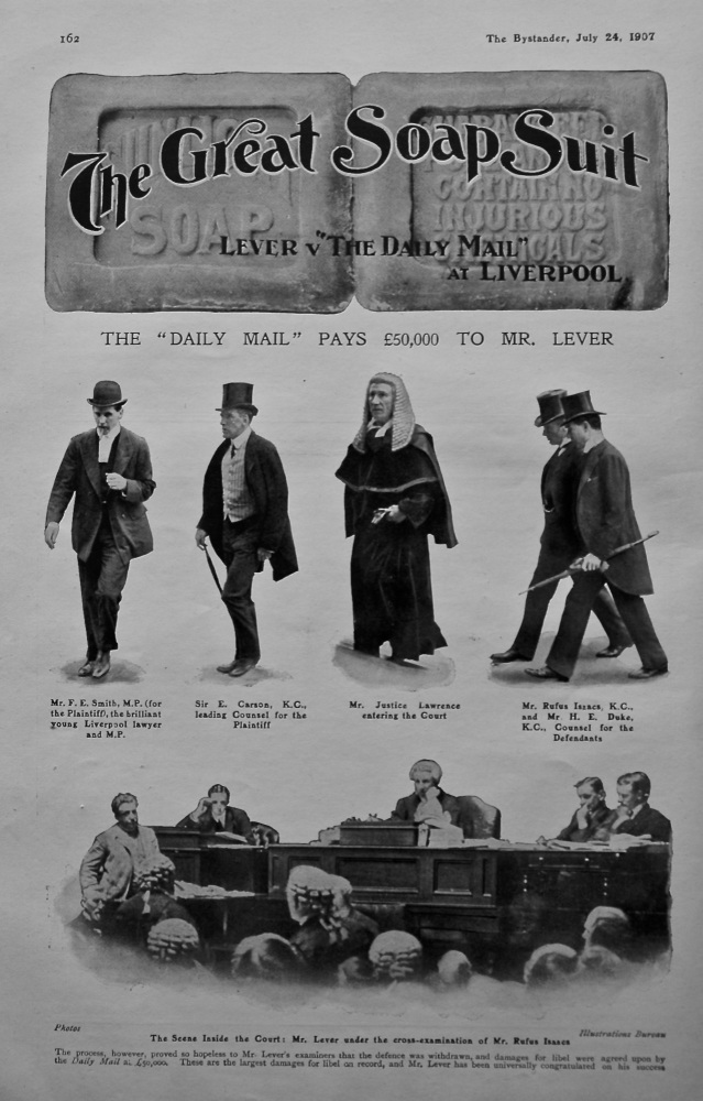 The Great Soap Suit : Lever v "The Daily Mail" at Liverpool.  1907.