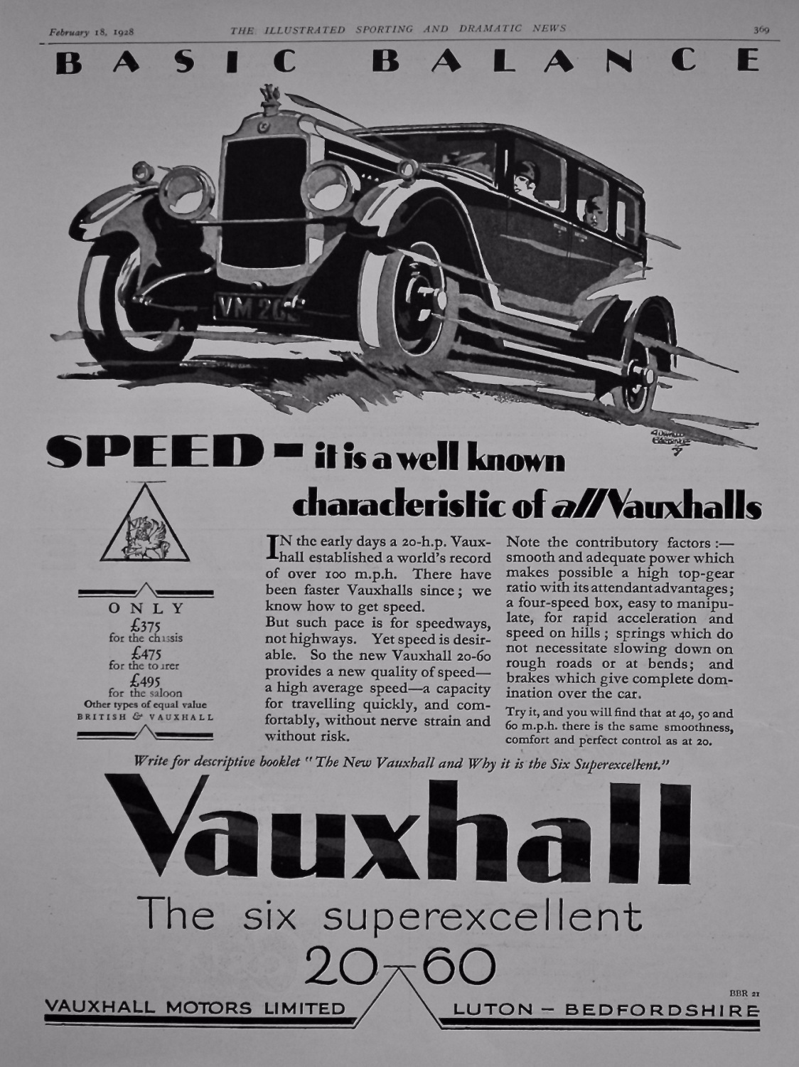 Vauxhall Motors Limited. 1928.