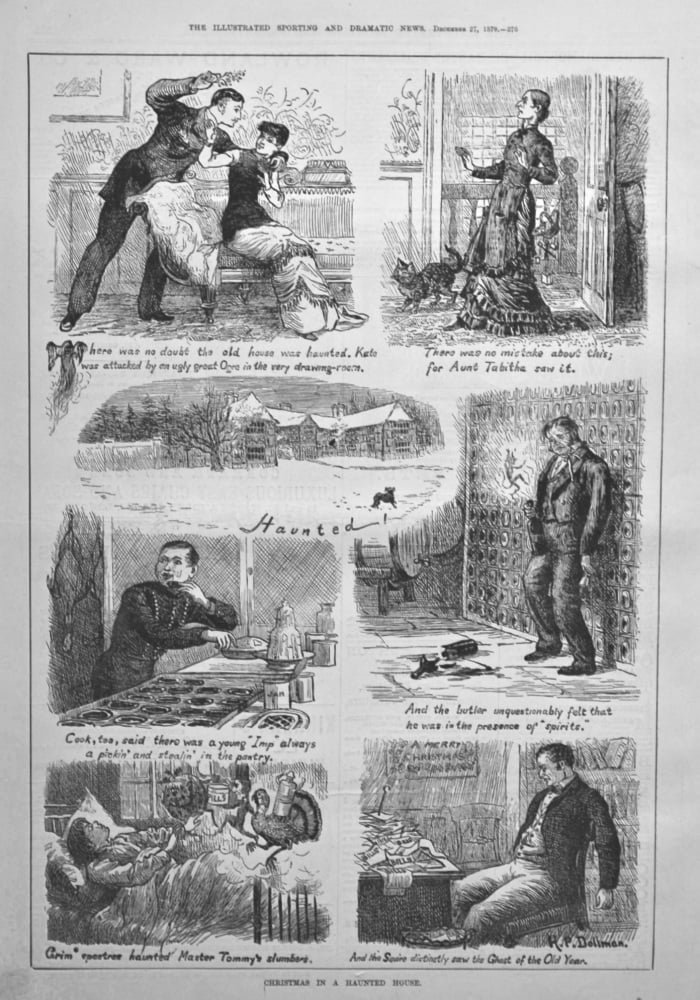 Christmas in a Haunted House.  1879.