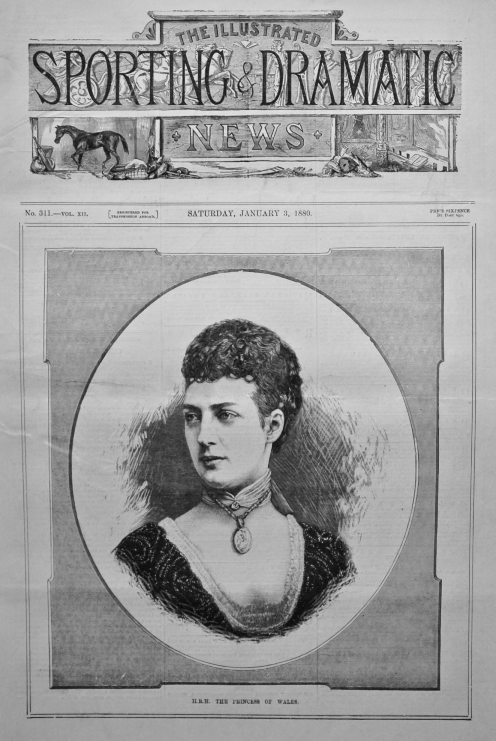 H.R.H. The Princess of Wales.  1879.