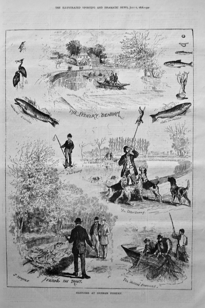 Sketches at Denham Fishery. 1878.