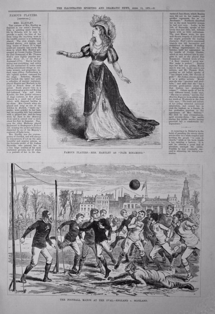 Famous Players.- Mrs. Hartley as "Fair Rosamond." 1879