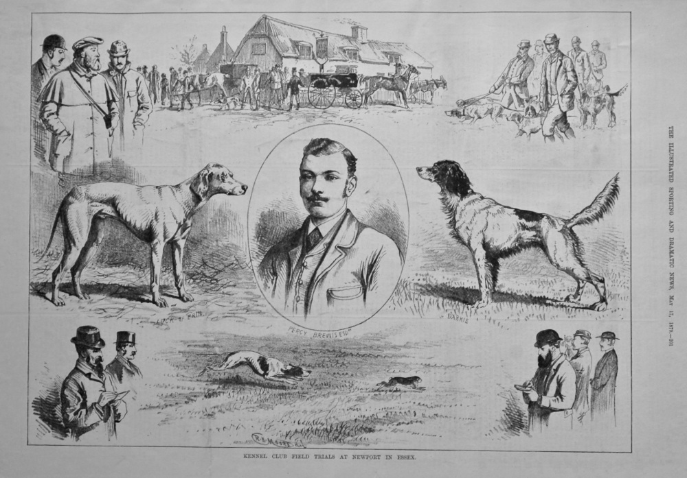 Kennel Club Field Trials at Newport in Essex.  1879.