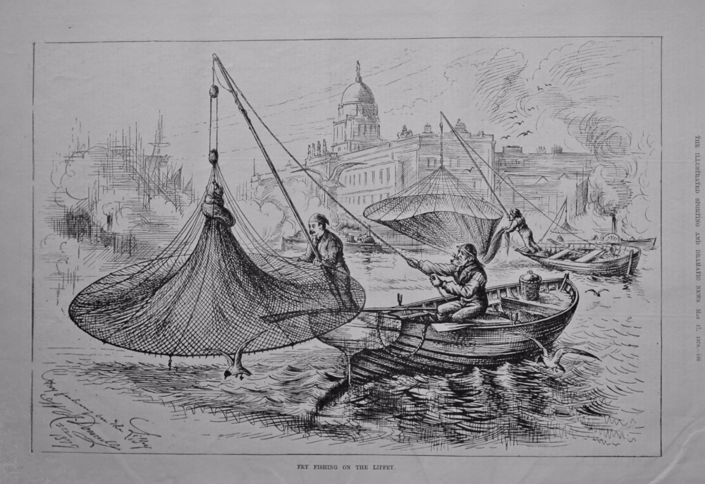Fry Fishing on the Liffey. 1879
