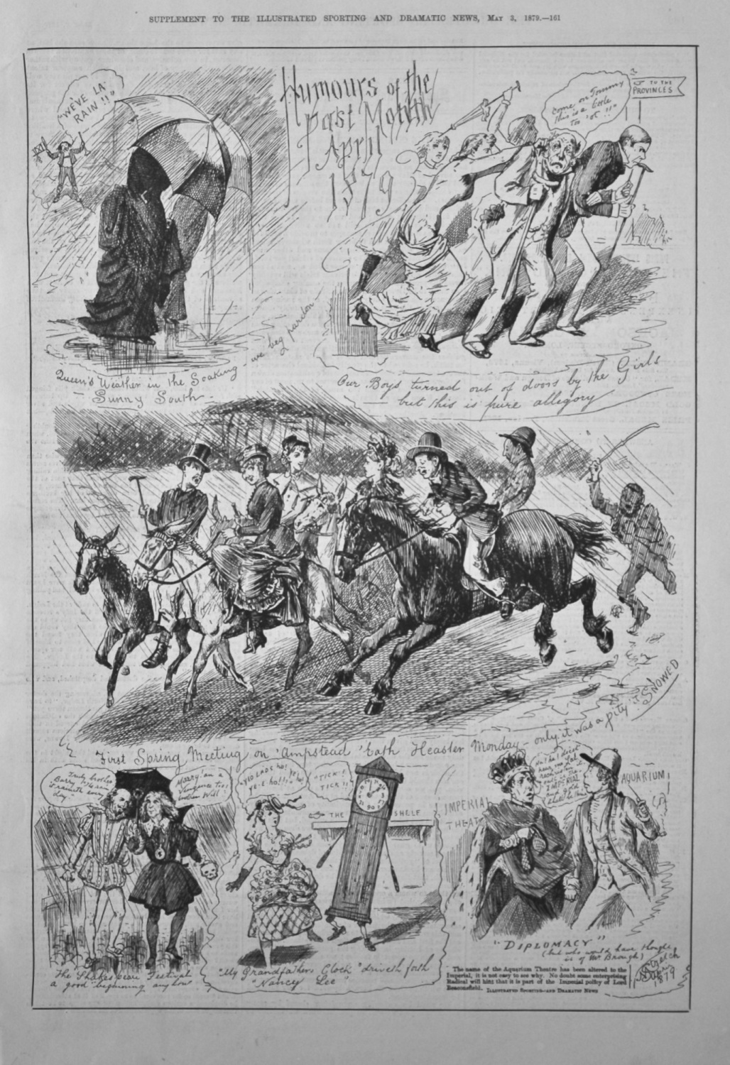 Humours of the Past Month  April 1879.