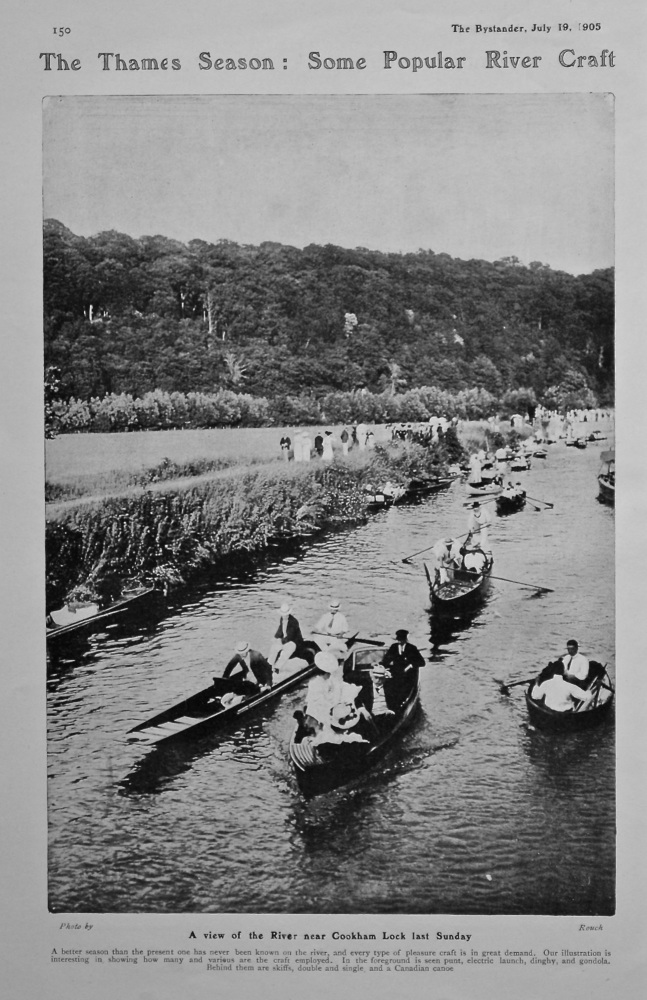 The Thames Season : Some Popular River craft.  1905.