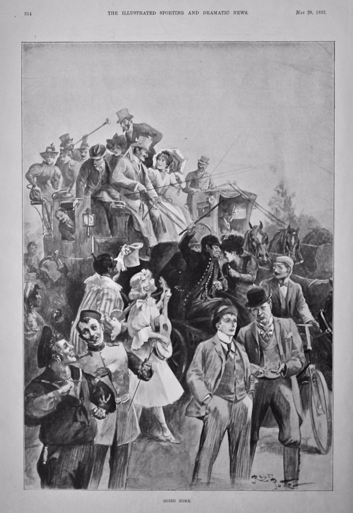 Going Home.  (Epsom Derby) 1897.
