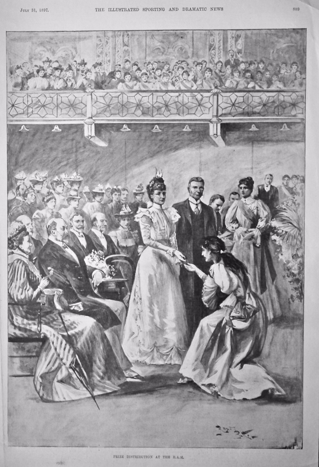 Prize Distribution at the R.A.M.  1897.